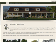 Tablet Screenshot of madisongolfclub.org